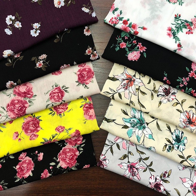 Digital Printing 100% Plain Rayon Cotton Woven Clothes Fabric