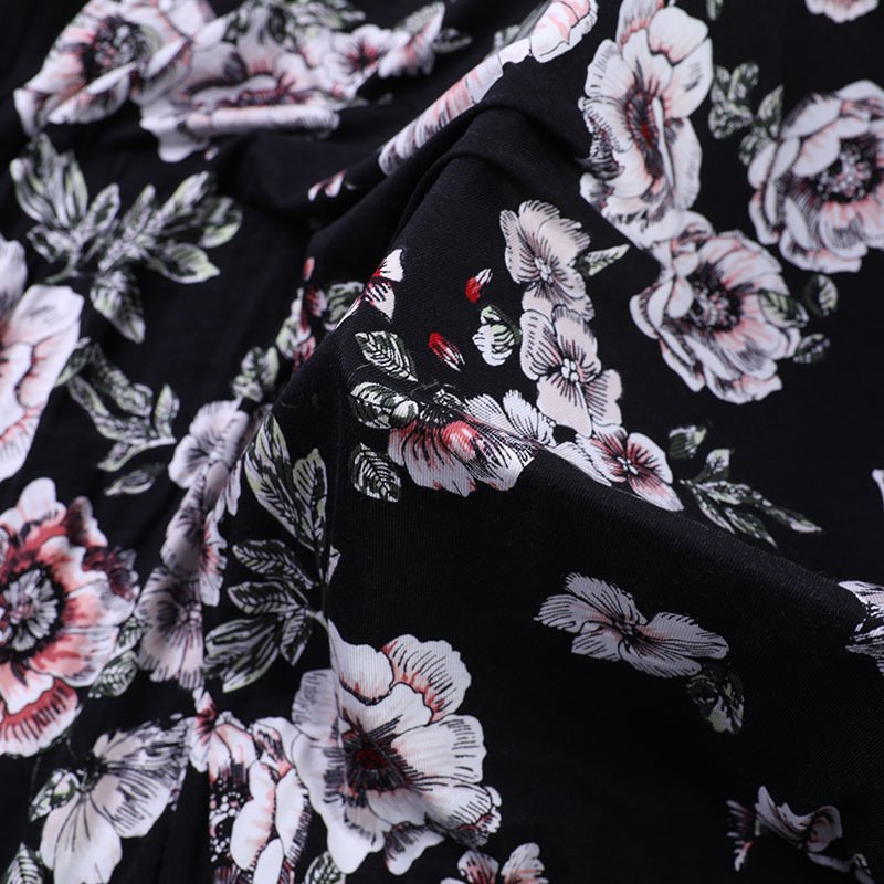 Digital Printing 100% Plain Rayon Cotton Woven Clothes Fabric