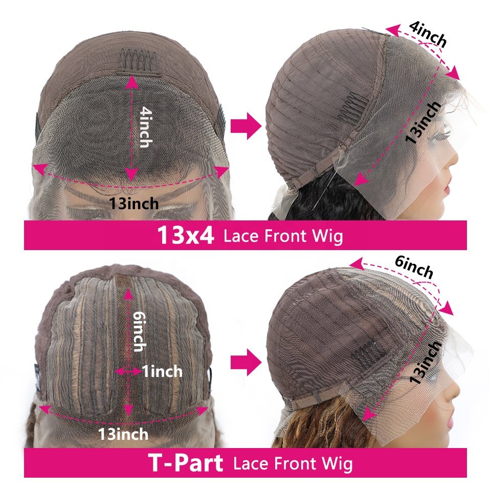 4/27 Highlight Ombre Body Wave 13x4 Transparent Lace Front Human Hair Wigs with Baby Hair Honey Blonde HD Lace Frontal Wig