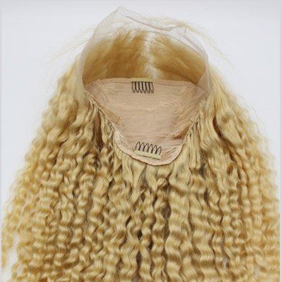Kinky Curly Blonde 613 lace wigs 100% brazilian virgin human hair 613 glueless full hd lace wigs wholesale 613 40inch wigs
