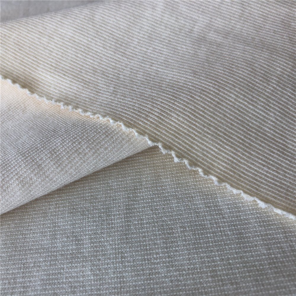 Organic cotton stretch rib fabric