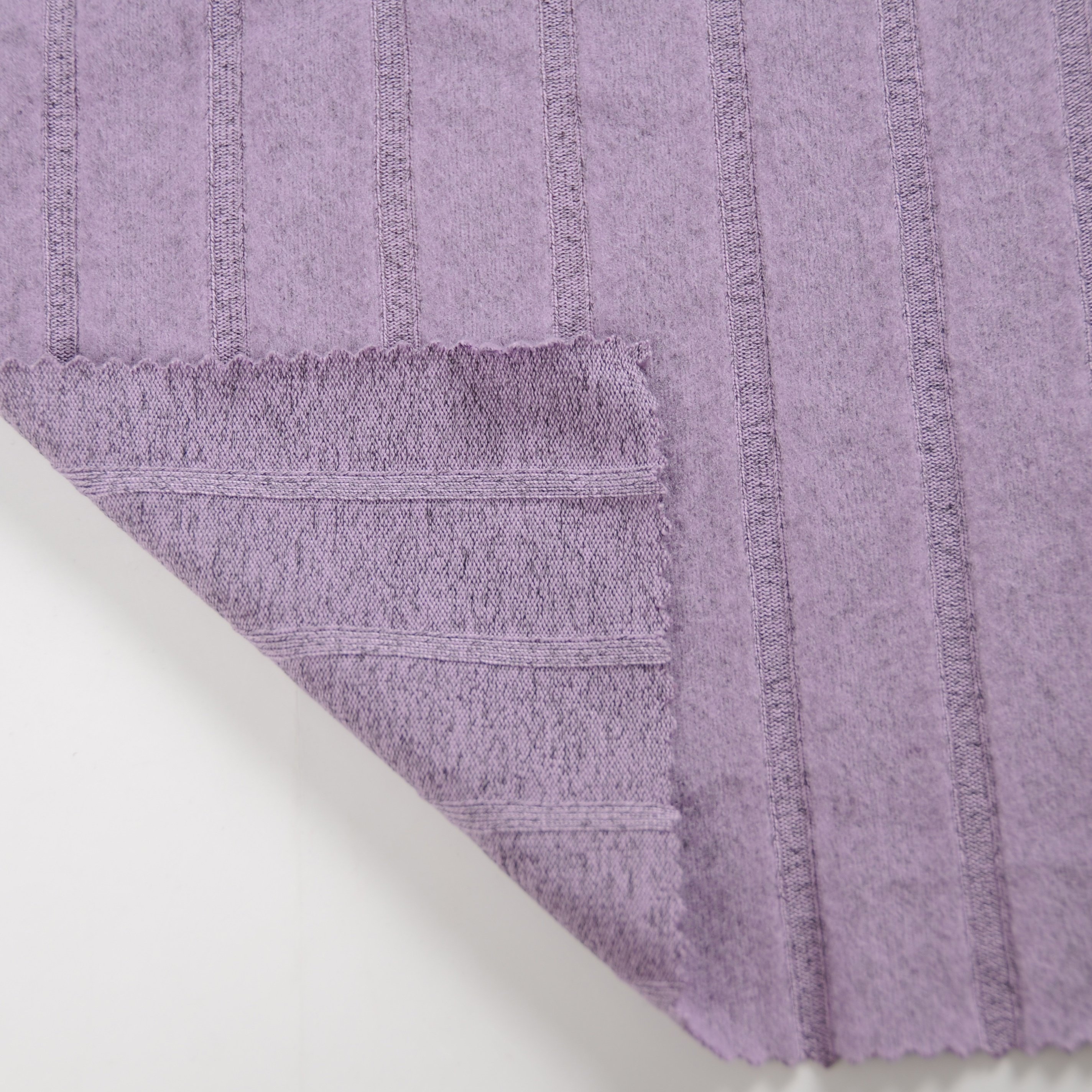 HIGH QUALITY CHEAP PRICE POLYESTER SPANDEX LOOSE KNITTED RIB WITH FACE SIDE BRUSHED FABRIC FOR GARMENT SWEATER