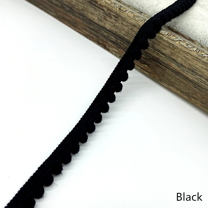 Pom Trim Ball 11 mm Pompom Fringe Ribbon Sewing Lace Kinted Fabric Handmade Craft Accessories
