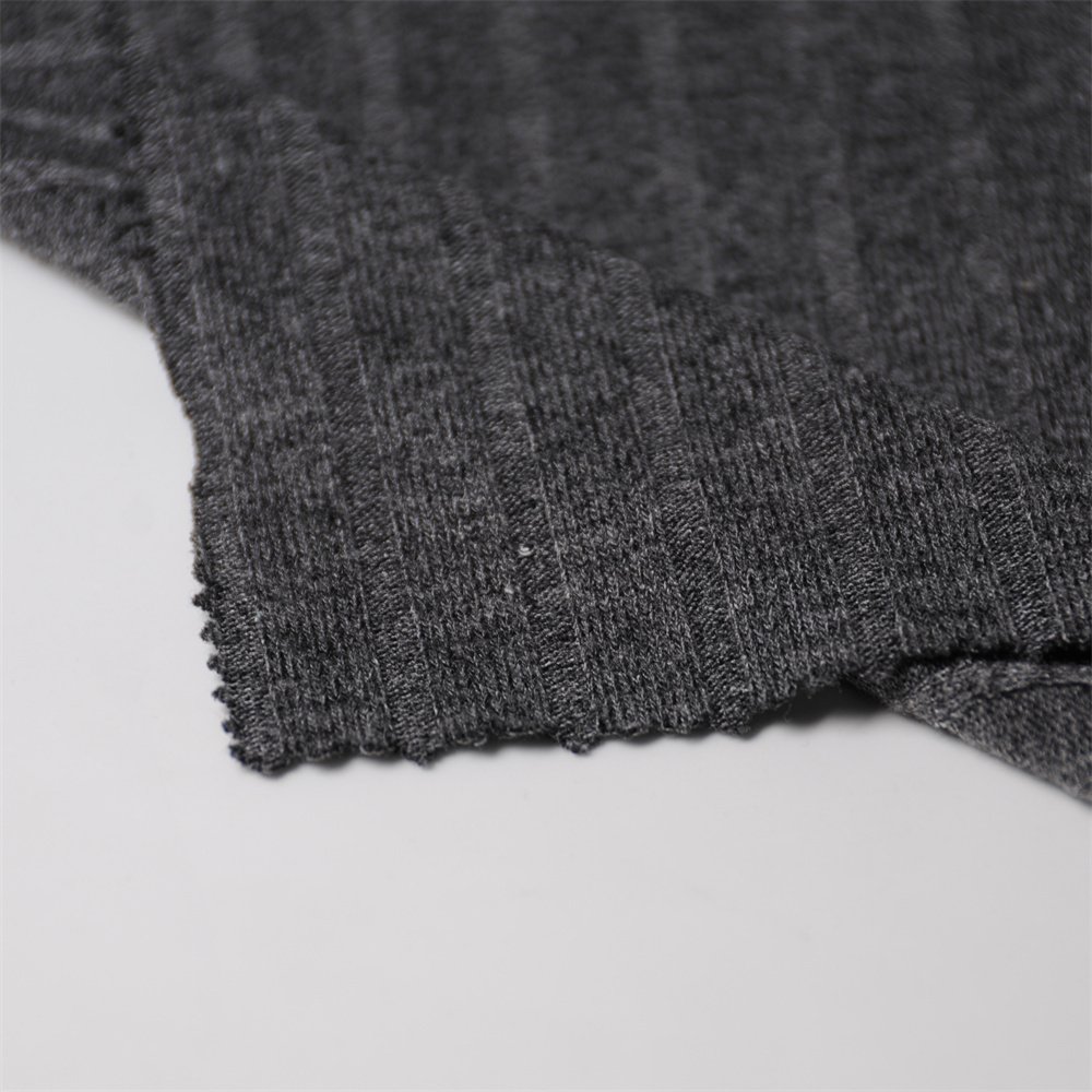 GOOD QUALITY T/R SPANDEX FLANNEL 8*4 RIB PD FOR SWEATER