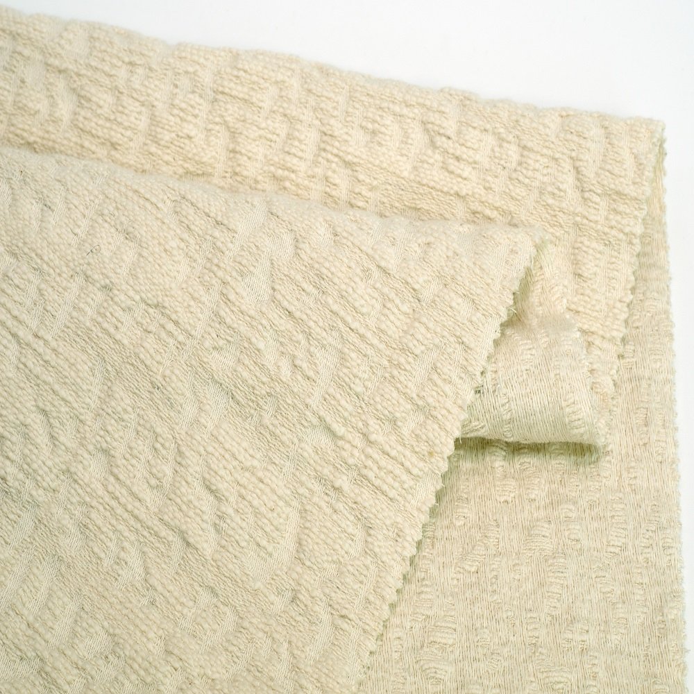 2527# Cotton Linen Fabrics Jacquard 84%cotton 11%viscose 5%linen fabric 392g for autumn winter clothing linen/cotton fabric