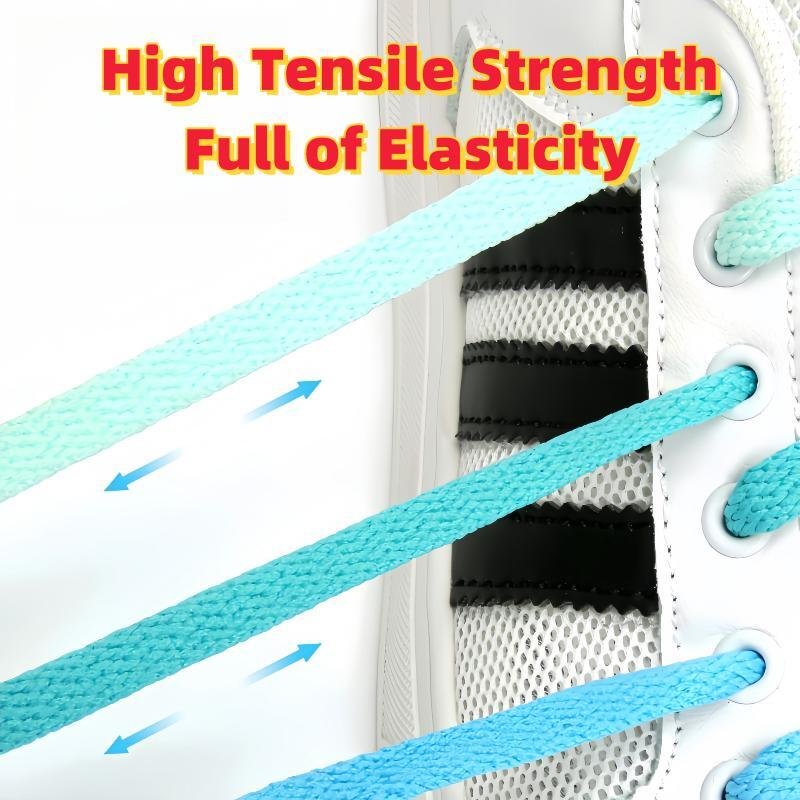 8mm custom shoe laces colorful polyester thick flat elastic shoelaces for sneaker shoe laces 57 COLOR