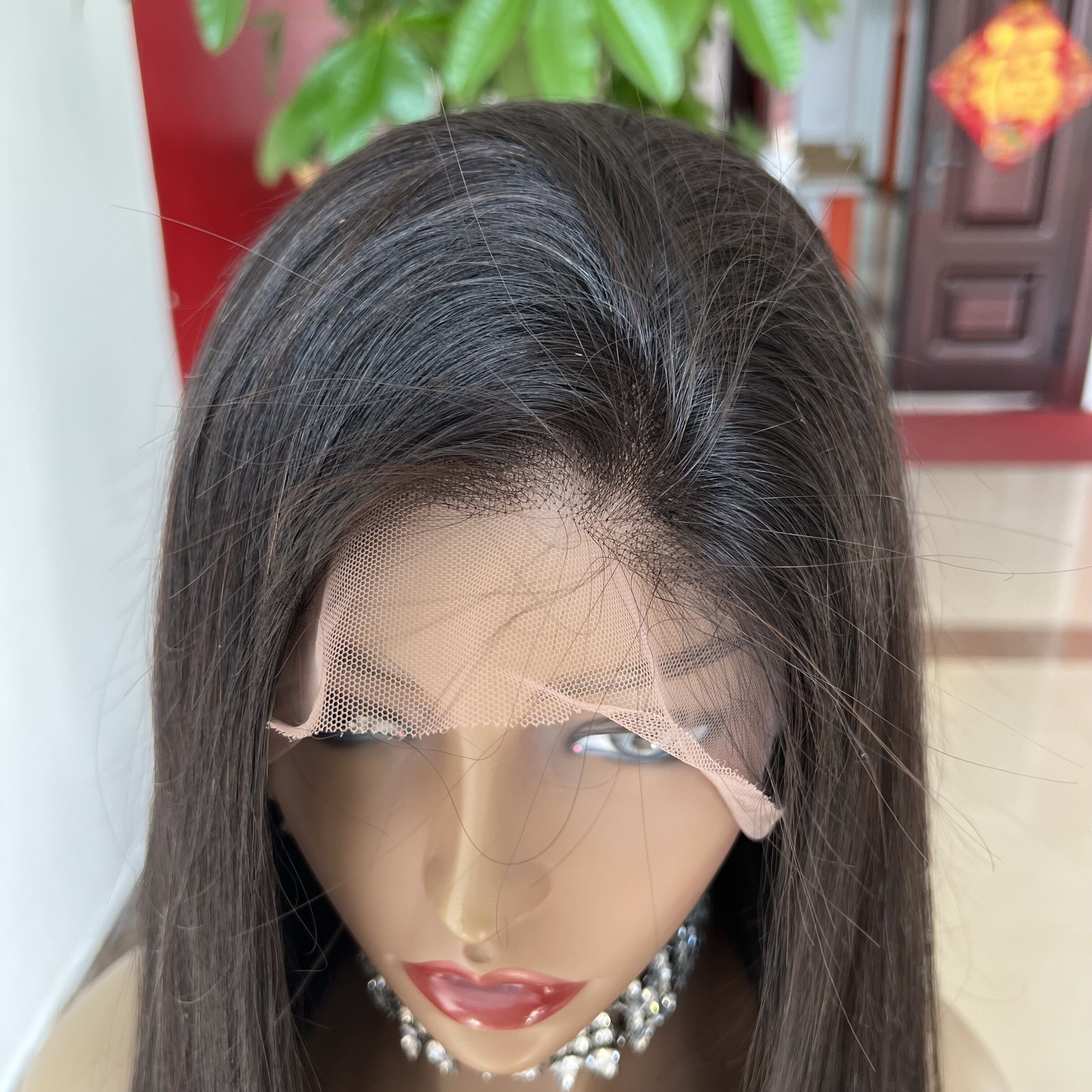 Hair Factory 100% Human Hair Virgin Human Wigs Straight Human Full Lace Wigs