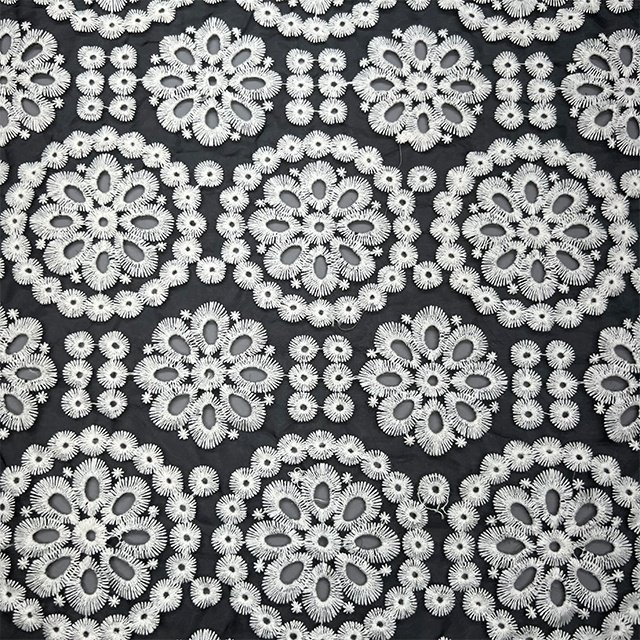 TUTON mode aangepaste haak nylon netto kant geborduurde jurken en ondergoed