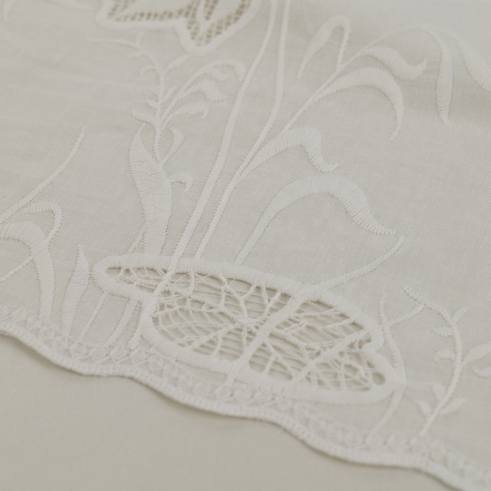 New Fashionable Woven Customized White Swiss Cotton Voile Lace Fabric For Garment