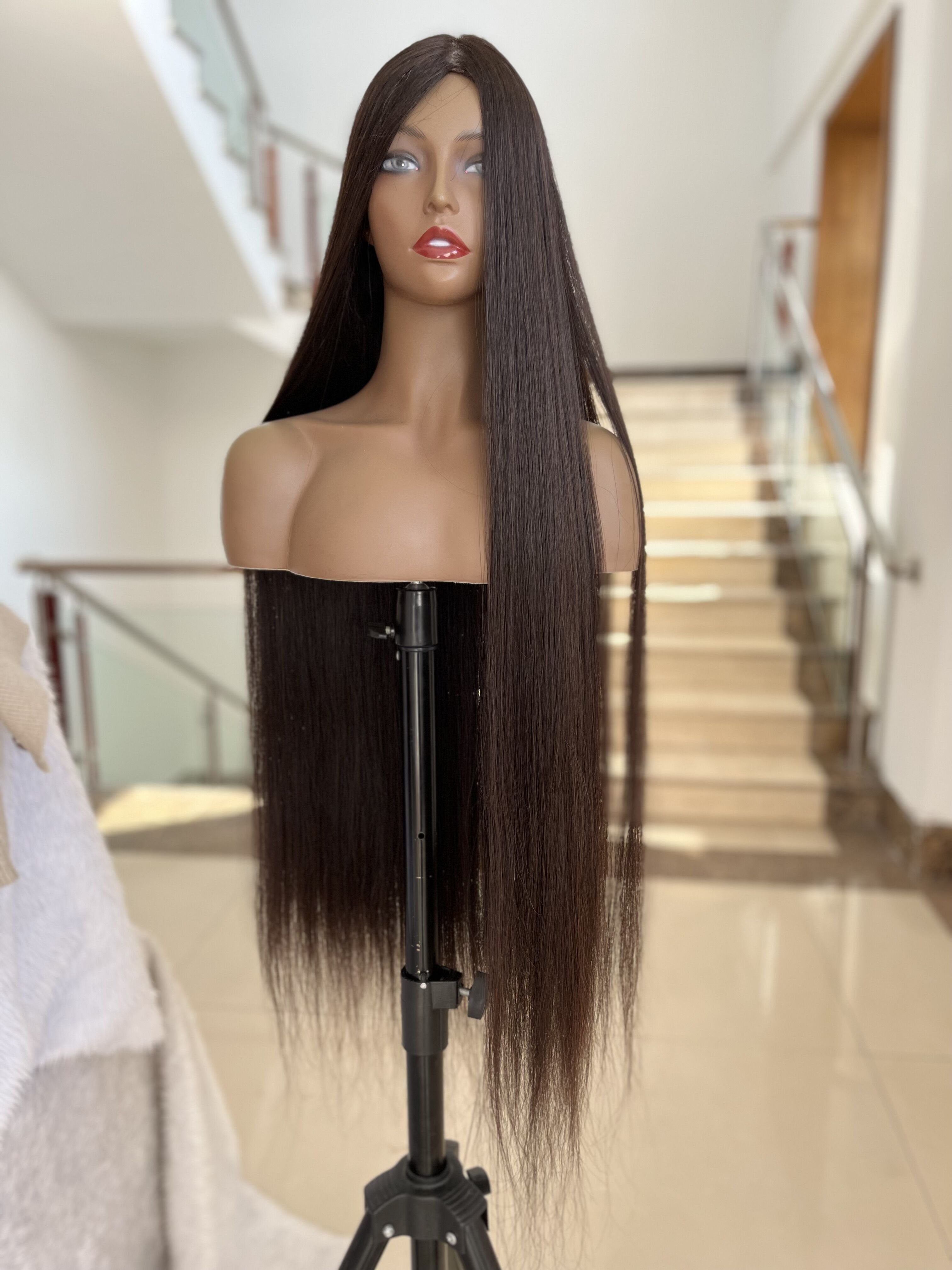 Luxury Hair Factory 100% Human Hair Wig Long Size Virgin HD Lace Frontal Wig