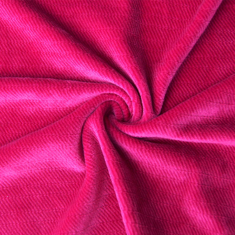 New Product faux fur&super soft velvet double brushed polyester fabric custom polyamide spandex fabric