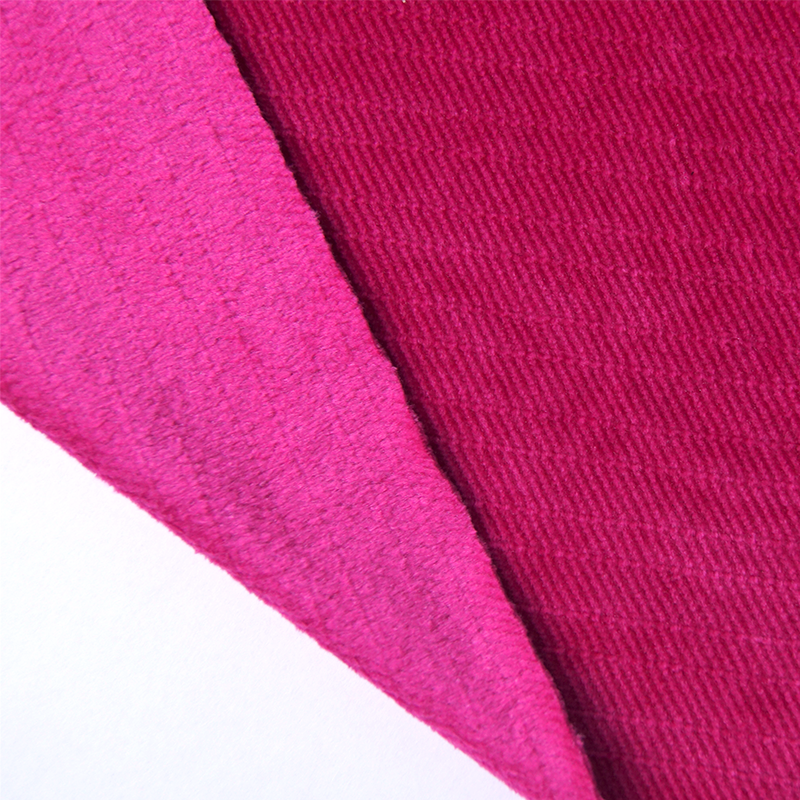 New Product faux fur&super soft velvet double brushed polyester fabric custom polyamide spandex fabric