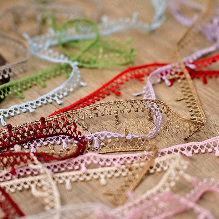 diy handmade necklace material clothing baby dress decorative strap Width 1.8cm Polyester water soluble embroidery lace