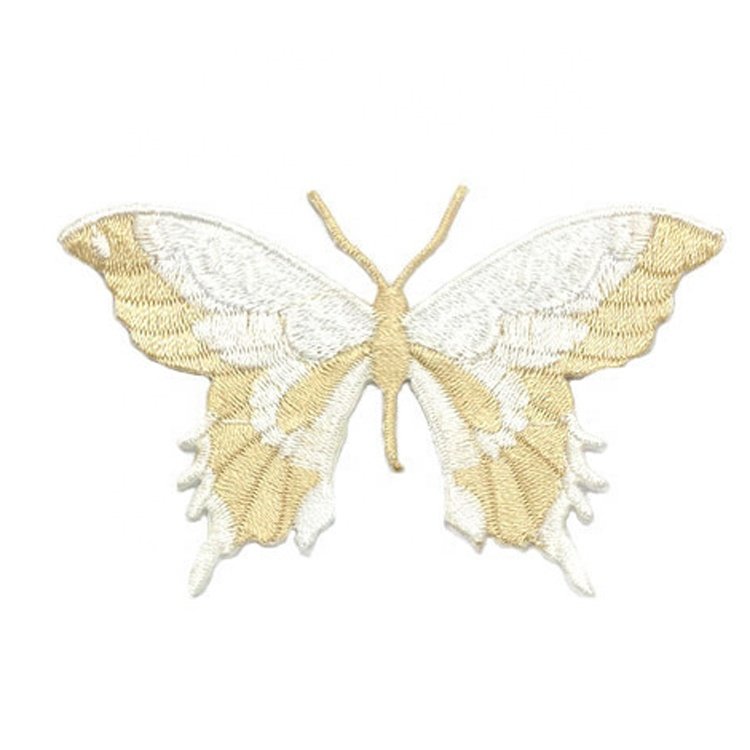 Multi colors embroidered butterfly lace applique patch iron on LT2663A
