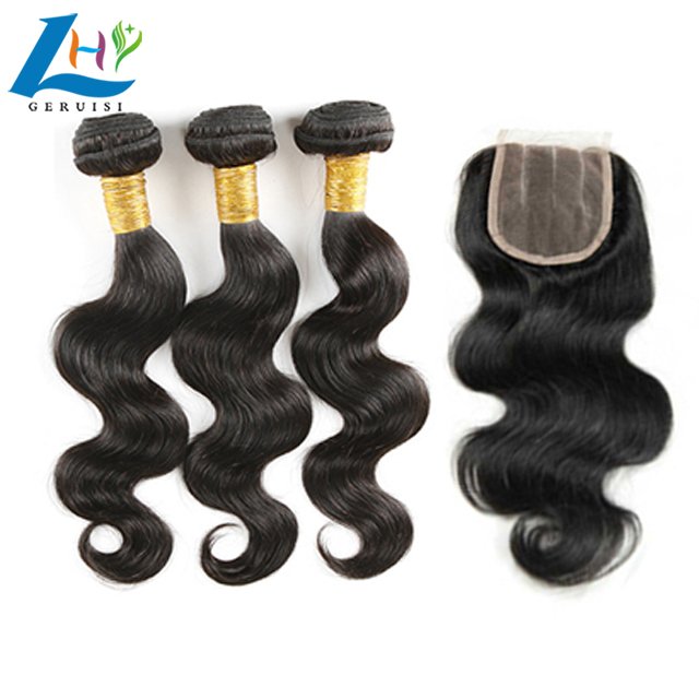 Wholesale Top Quality Virgin Human Hair 2x6 4x4 5x5 6x6 7x7 Swiss Lace Body Wave Lace Closure Hair Piece with Natural Hairline