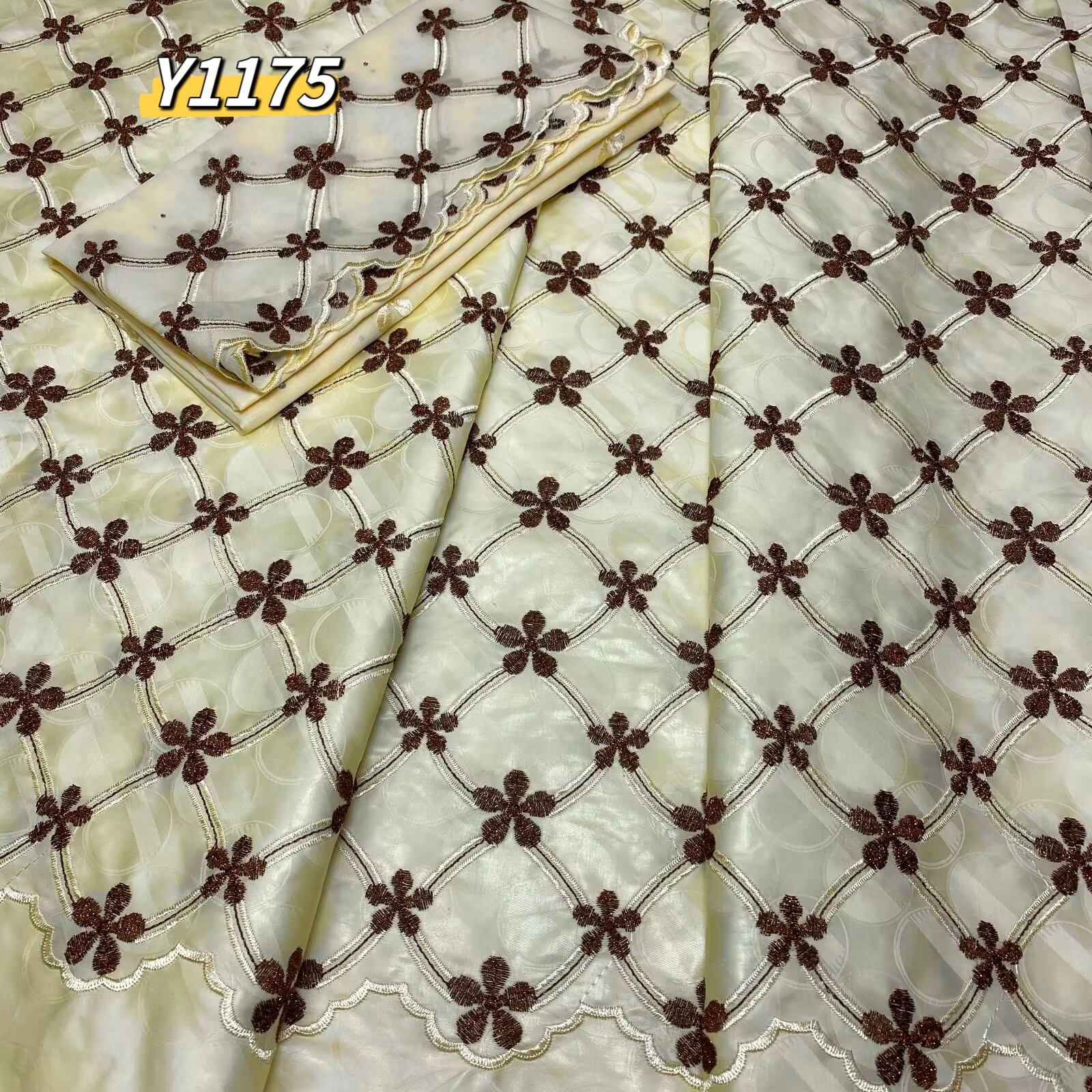 2024 new high end ultra wide bazin set embroidery african 5+2y high quality width 160cm good gloss soft touch and fragrant