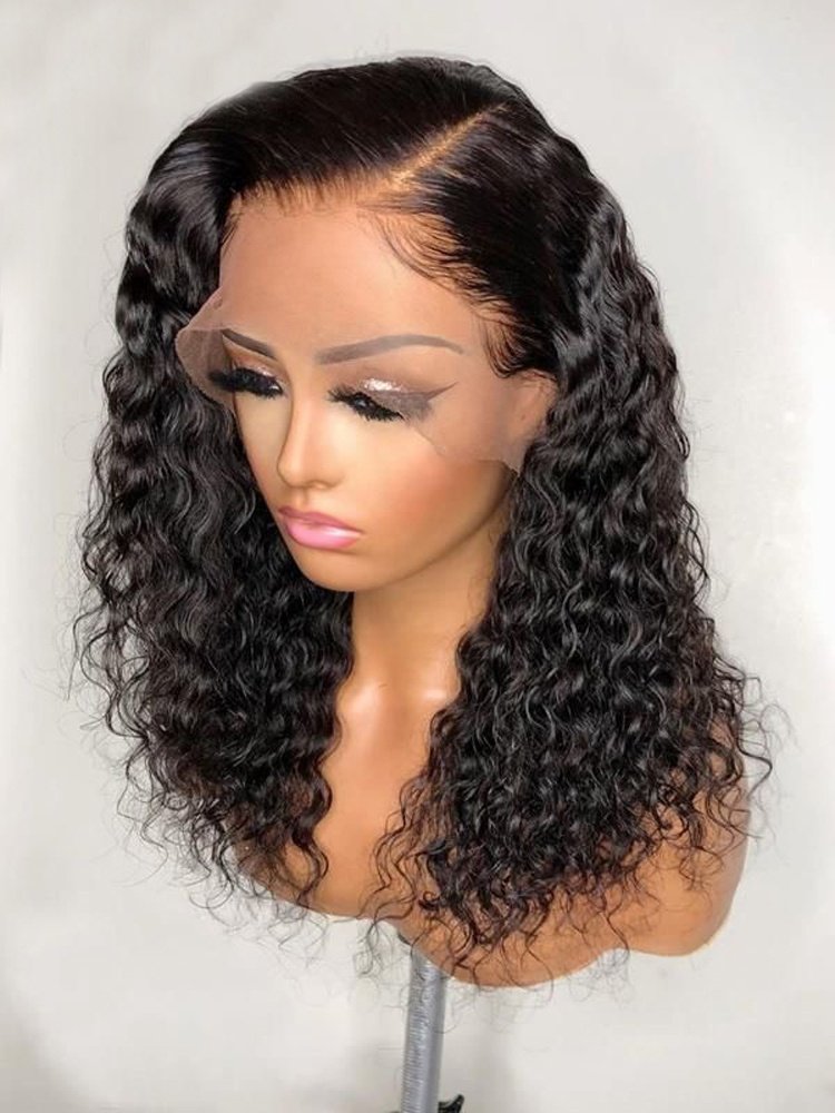 Pre Plucked Human Lace Wig 360 Lace Frontal Wig 100 Human Hair Curly Brazilian Hair Wigs for Black Women