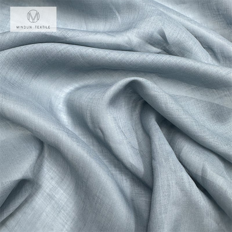 Mindun 60gsm Fabric 100 Woven Ramie For Shawl Sari