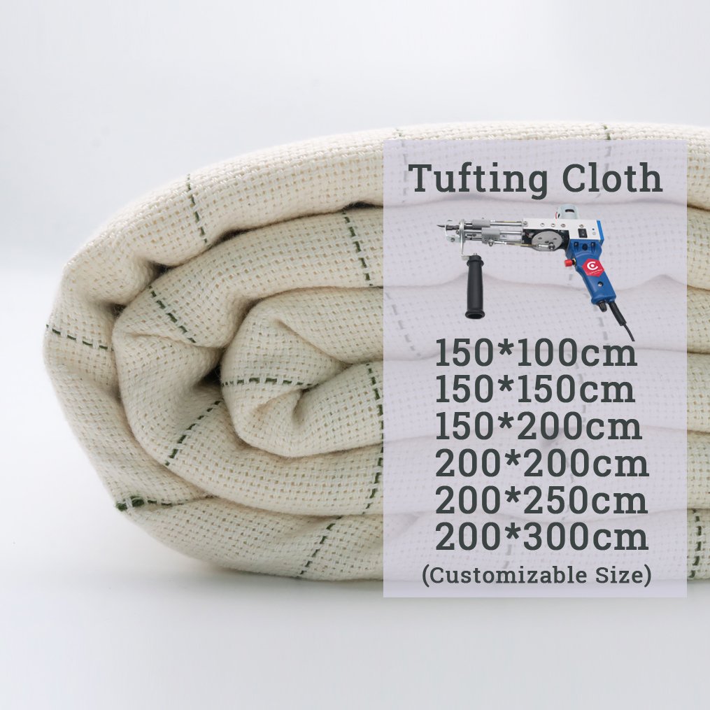 White Embroidery Roll Cotton Poly Carpet Backing Tufting Fabric Primary Monks Tufting Cloth For Tufting Gun