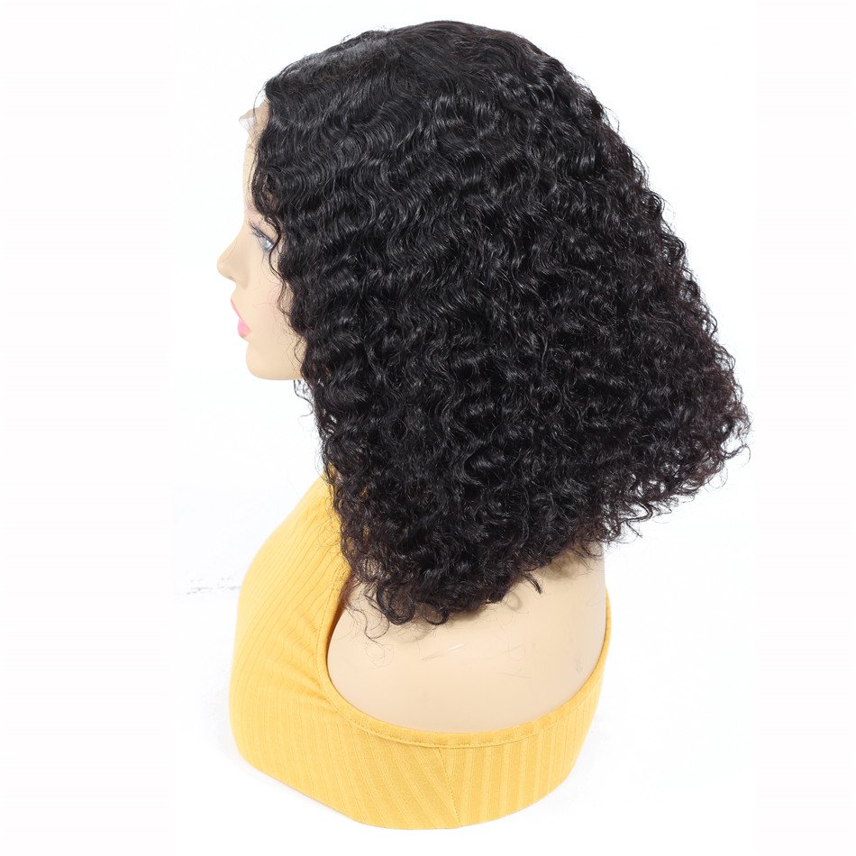 Human Hair Swiss Lace Front Closure Bob Wig Vendor Wholesale YesWigs Short Bob Cut Peruvian Hair Wig Kinky Curly