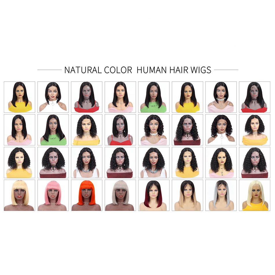 Human Hair Swiss Lace Front Closure Bob Wig Vendor Wholesale YesWigs Short Bob Cut Peruvian Hair Wig Kinky Curly