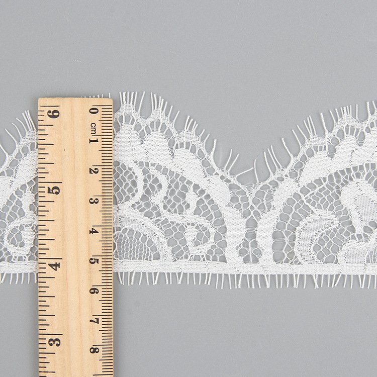 Eyelash Lace Trim Border Embroidery Elegant Lace Trimming for Fashionable Accessory or Home Decor