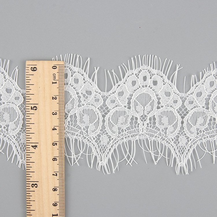 Eyelash Lace Trim Border Embroidery Elegant Lace Trimming for Fashionable Accessory or Home Decor
