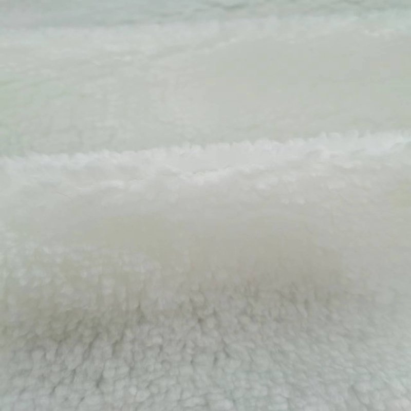 Custom hot selling 100% polyester single sided knitting soft sherpa fleece fabric for winter blankets