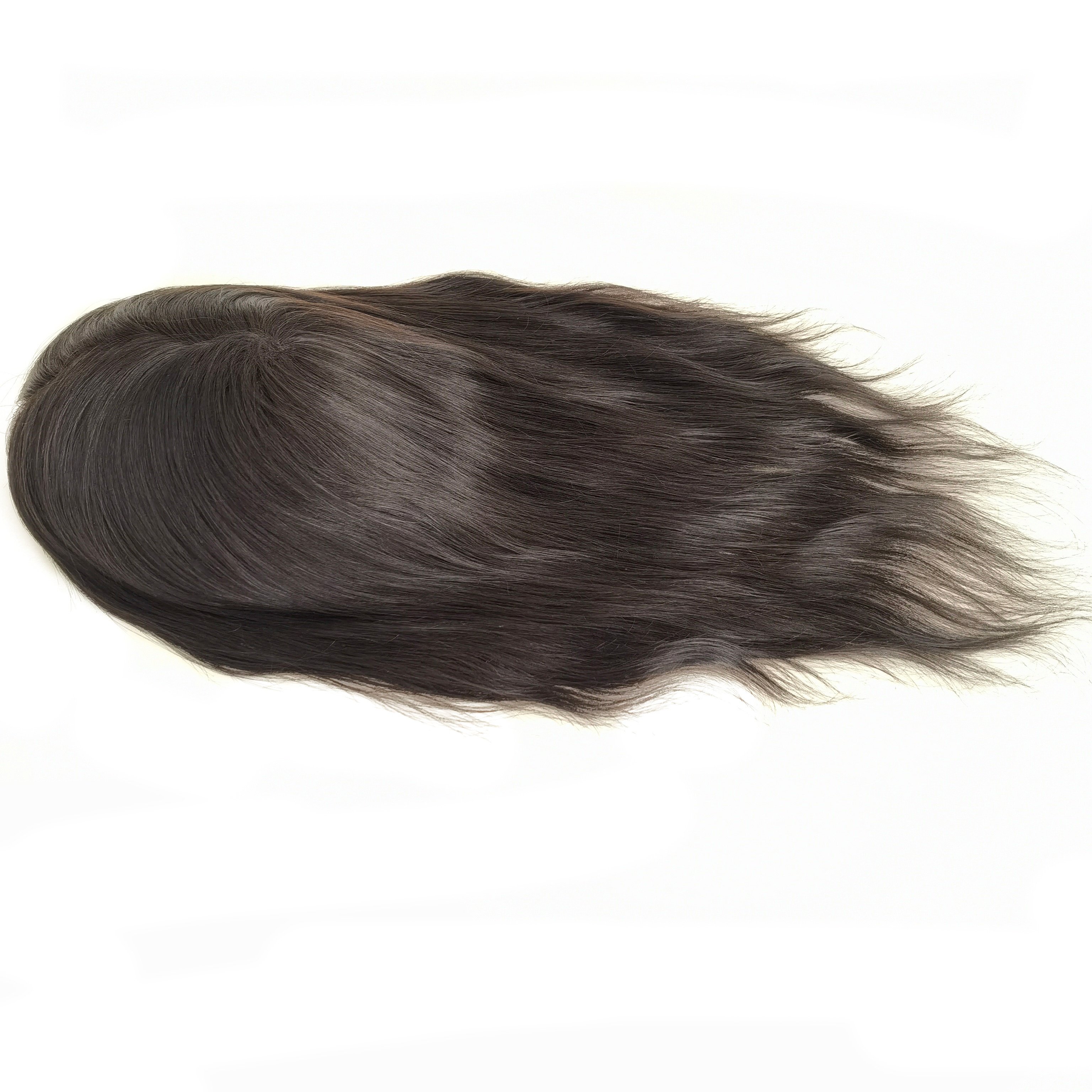 HQ Durable Lace Front Mono Wig Human Hair Long Wigs For Black Women High Density Extensions