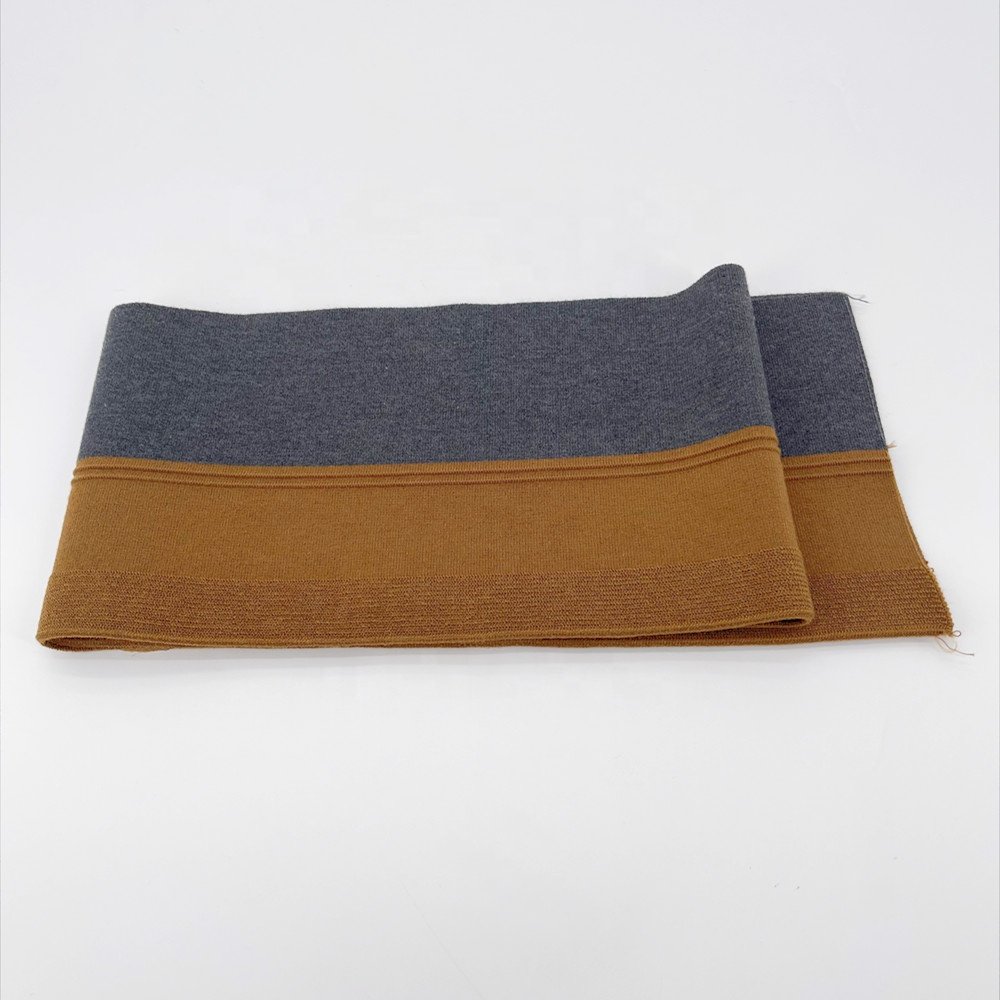 1x1 rib fabric 96 cotton 4 elastane knitted rib for cuff and collar for jacket