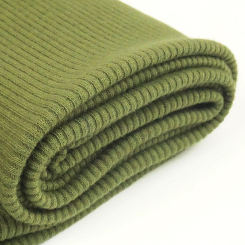 High quality rib fabric cotton rich texture cotton rib print stretch fabric rib spandex fabric for garment design