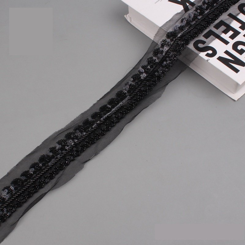 New Crystal Lace Ribbon Beaded Garment Accessories Wedding Dress Headwear Luggage Shoes Collar Hair Accessories Diy Accessories