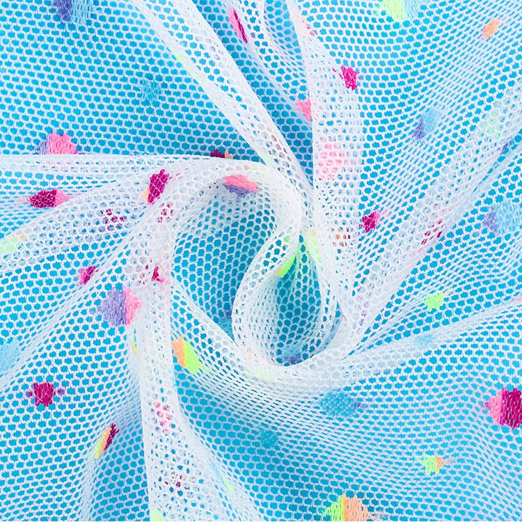 Factory Wholesale Gradient Yarn Roll 6cm*25 Yards Lace Fabric for Swimwear Fairy Doll Pompous Skirt with Yarn Roll