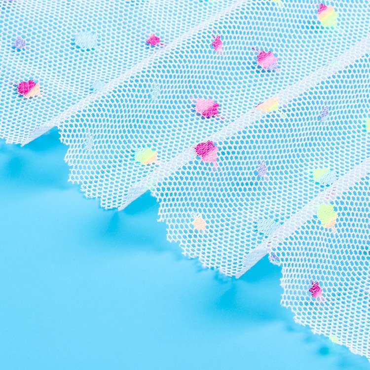 Factory Wholesale Gradient Yarn Roll 6cm*25 Yards Lace Fabric for Swimwear Fairy Doll Pompous Skirt with Yarn Roll