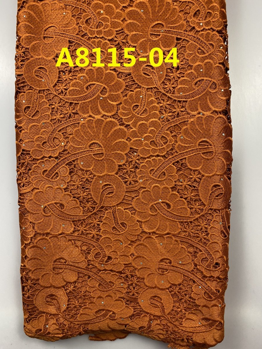 ACI New Heavy Chemical Guipure Lace Fabric Nigeria African Cord Lace Fabric 5 Yards/Piece For Wedding Dress