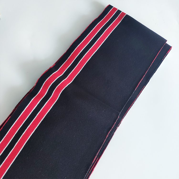 ODM Rib Collar and Cuff for Fashion Clothing High Quality Eco-friendly Striped Black Customized Size Accept Customized Designs