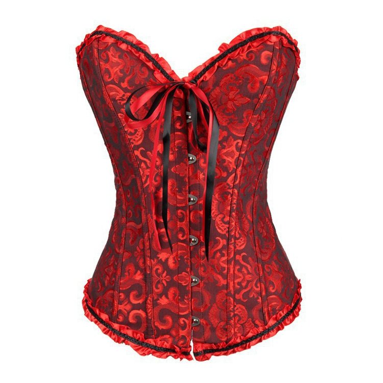 Plus Size 12 Steel Boned Party Bridal High Waist White Lace Victoriano Fajas Waist Trainer Corset Top Bustiers