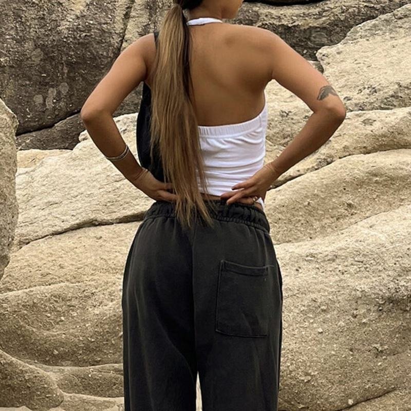 Sexy Slim Fit Women Camisole Vest Low Neck Casual High Elastic Single-breasted Tank Tops
