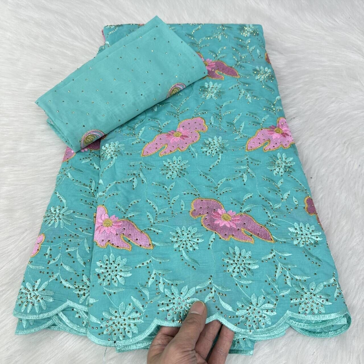 Colorful swiss cotton african lace fabrics swiss voile cotton lace with stones fabrics for white wedding dresses salwar kameez