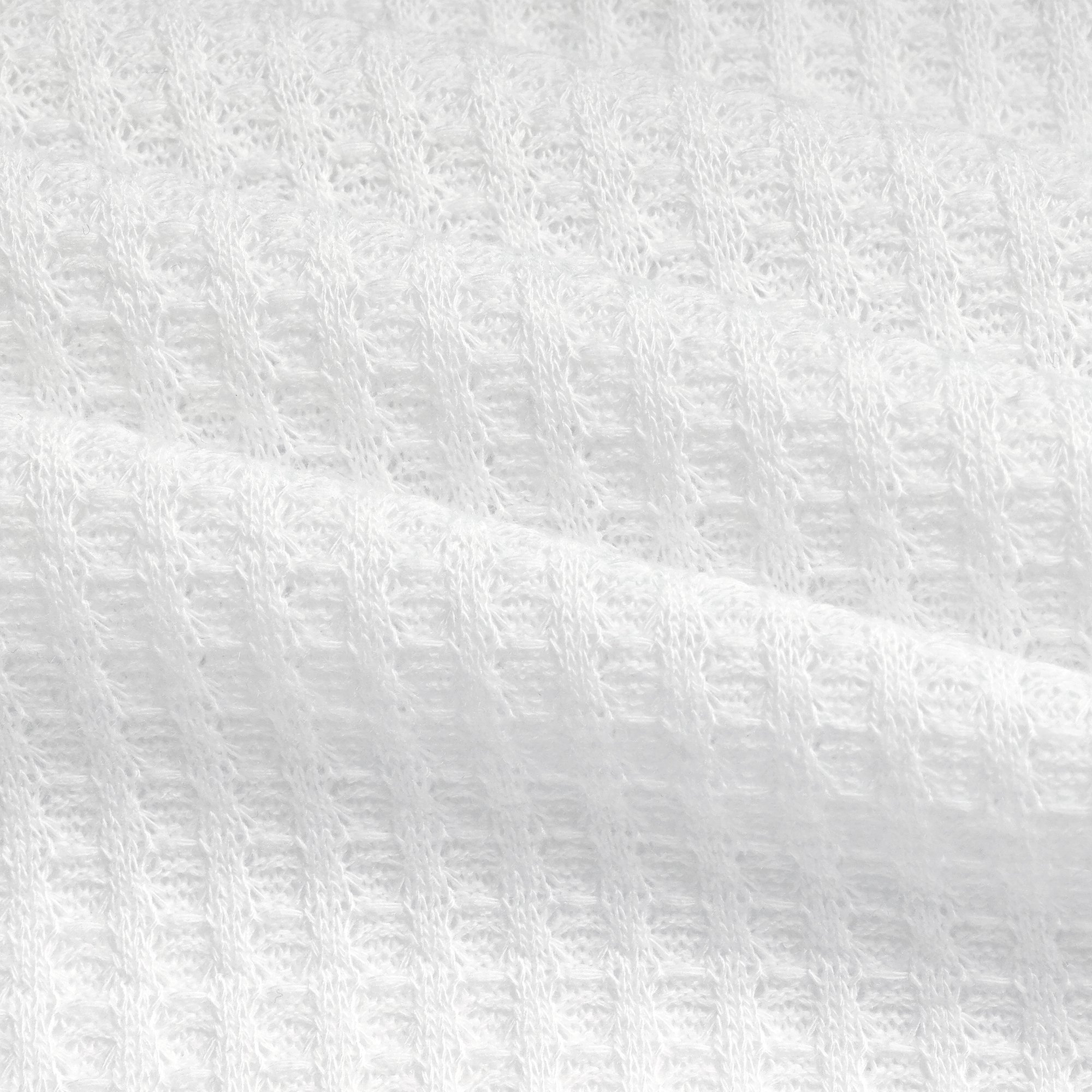 Custom Soft Wicking 70% Polyester 30% Rayon Cross Rib Pineapple Knit Jacquard Waffle Women Shirts Fabric