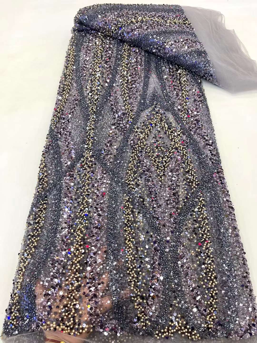 Competitive price tulle embroidery lace fabric
