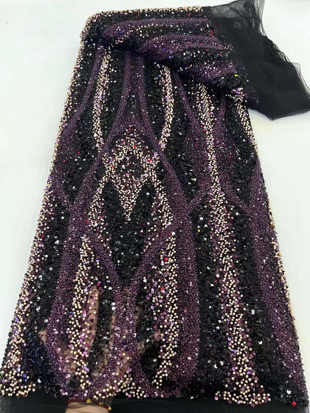 Competitive price tulle embroidery lace fabric