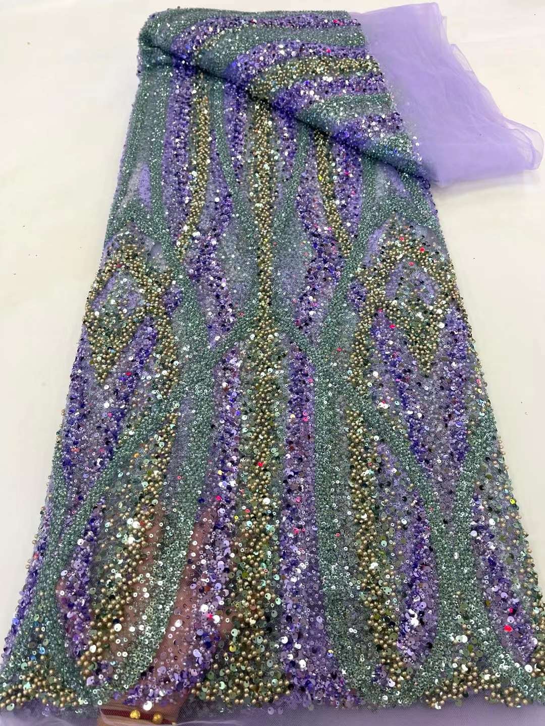 Competitive price tulle embroidery lace fabric