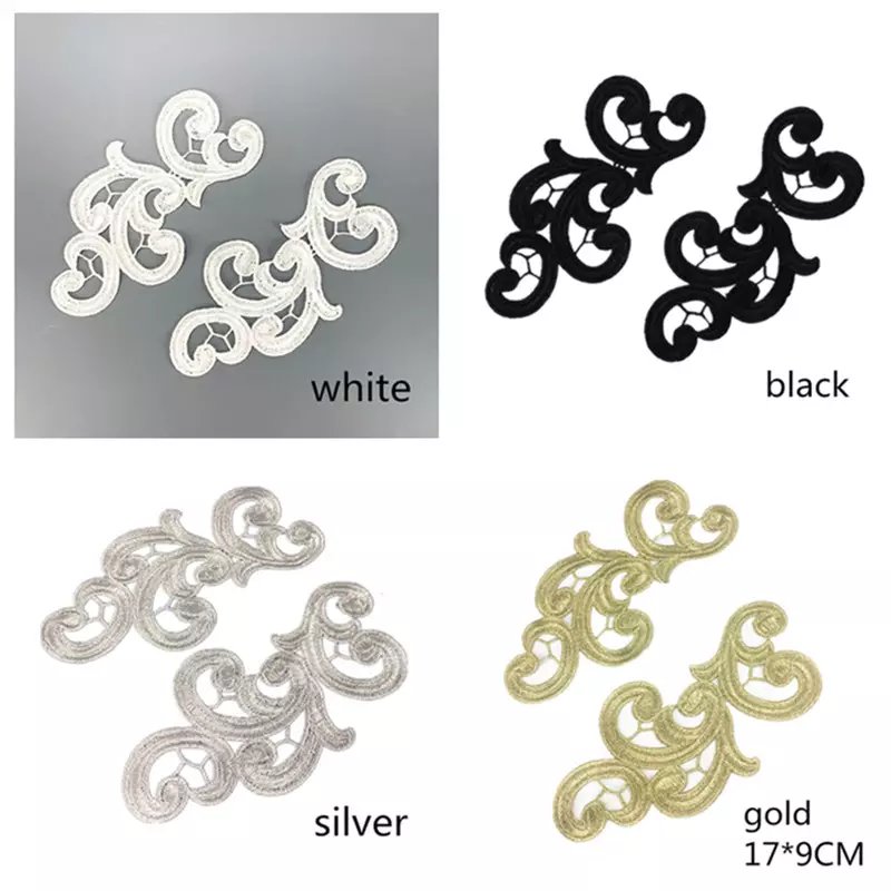 New arrival Colorful Appliques Wholesale Fashion Lace Flower Embroidery Patches DA89
