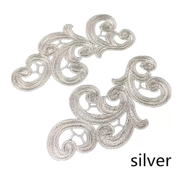 New arrival Colorful Appliques Wholesale Fashion Lace Flower Embroidery Patches DA89