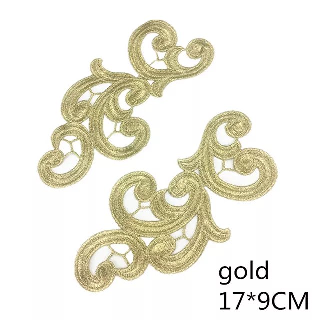 New arrival Colorful Appliques Wholesale Fashion Lace Flower Embroidery Patches DA89