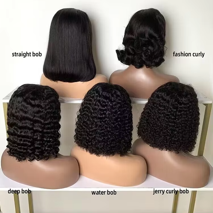 Afro Kinky Curly Short Bob Wig Human Hair Lace Front Brazilian Virgin Hair Cheap Full Lace Human Hair Wig For Black Women Vendor