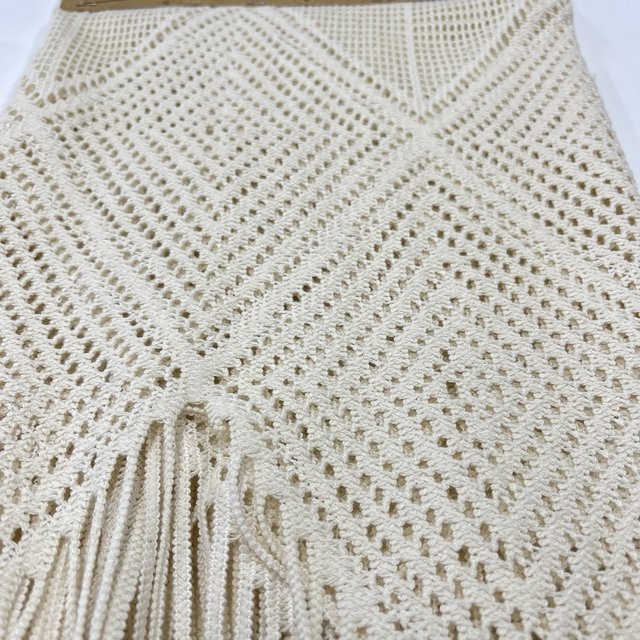 Soft Hand Feel 85%Cotton Lace yarn dyed tricot knitted crocheted fabric for vacation wearing