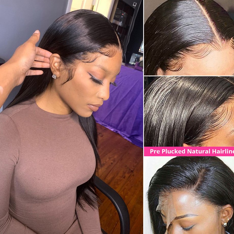 Cheap Raw Indian Straight Human Hair 360 lace Front Wig Transparent Full Lace Human Hair Wig Hd Lace Frontal Wig For Black Women