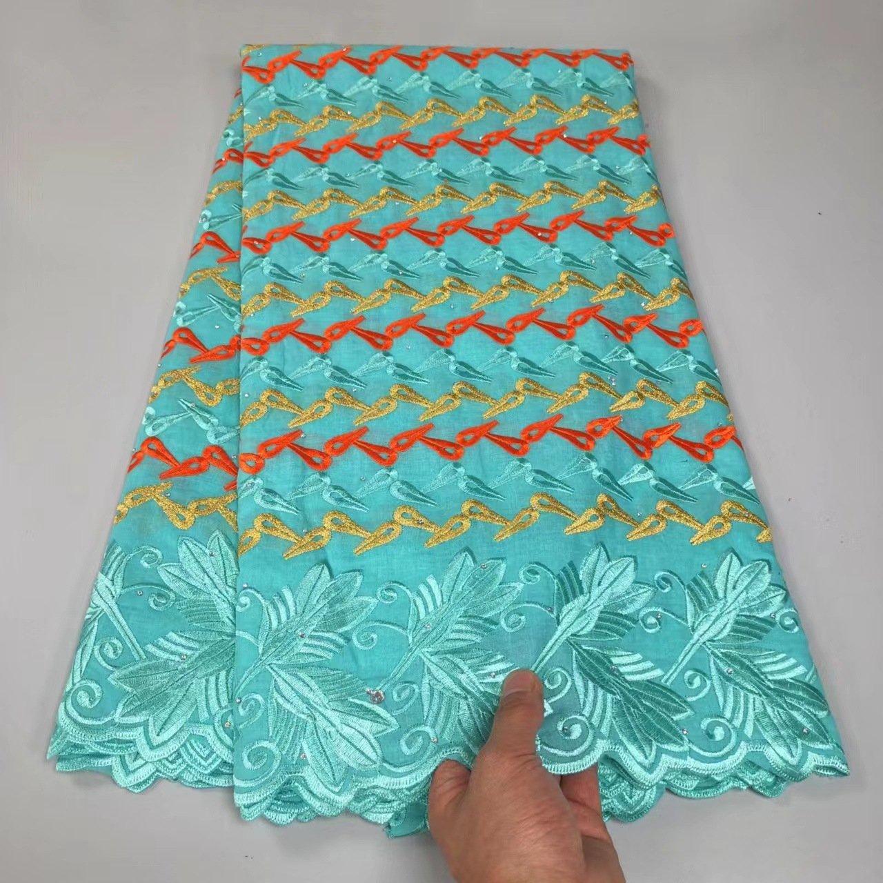 ACI African Lace Fabric 2023 New Arrivals Cotton Voile Lace For Women High Quality Swiss Cotton Voile Lace Austria 5 Yards/Piece